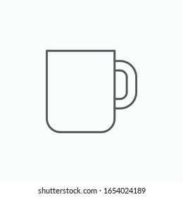 coffee cup icon, cup vector, mug illustration