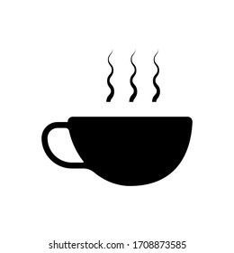 Coffee cup icon vector on white background
