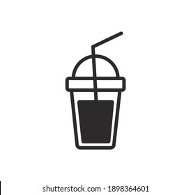 Coffee cup icon vector on a white background 