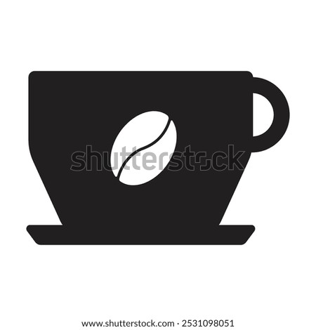 Coffee cup icon vector on white background