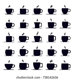 Coffee Cup Icon Vector Set