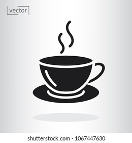 coffee cup icon vector - sign vector illustration of Eps10