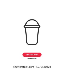 Coffee cup icon vector. Coffee sign