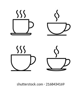 coffee cup icon vector. cup a coffee sign and symbol