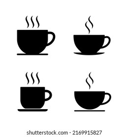 vector de icono de taza de café. taza un signo de café y un símbolo