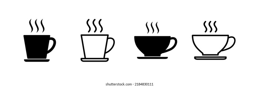 coffee cup icon vector. cup a coffee sign and symbol