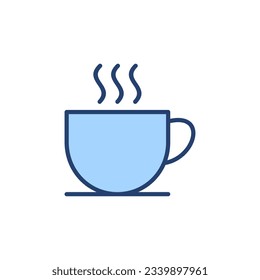 Kaffeetasse Ikone Vektorgrafik. Tasse ein Kaffeezeichen und -symbol