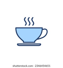 Kaffeetasse Ikone Vektorgrafik. Tasse ein Kaffeezeichen und -symbol