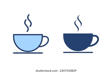 coffee cup icon vector. cup a coffee sign and symbol