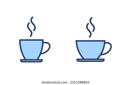 coffee cup icon vector. cup a coffee sign and symbol
