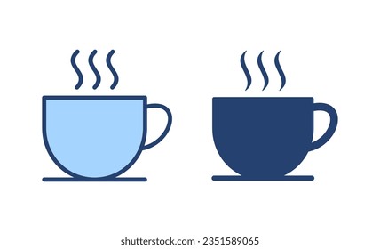 coffee cup icon vector. cup a coffee sign and symbol