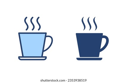 coffee cup icon vector. cup a coffee sign and symbol