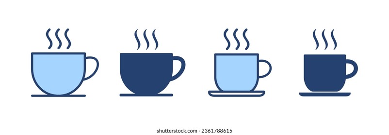 coffee cup icon vector. cup a coffee sign and symbol