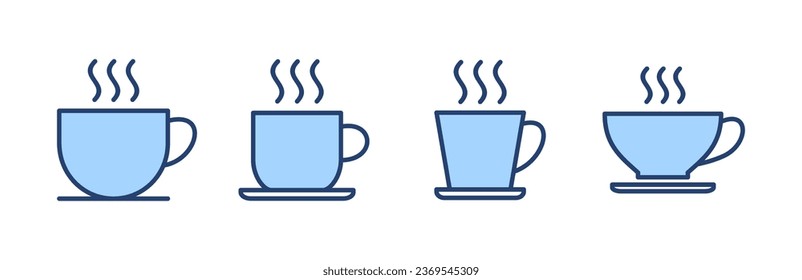 coffee cup icon vector. cup a coffee sign and symbol