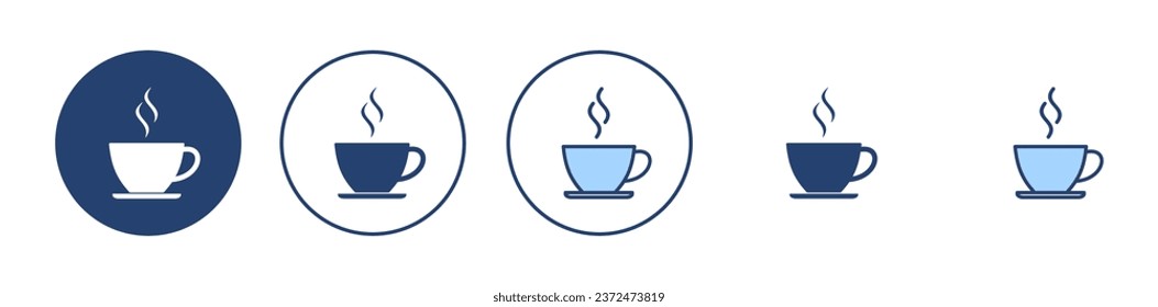 coffee cup icon vector. cup a coffee sign and symbol