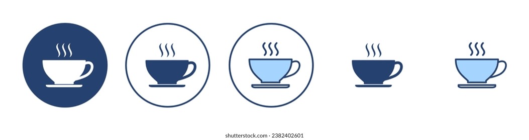 coffee cup icon vector. cup a coffee sign and symbol