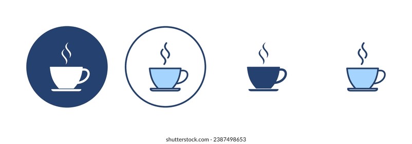 coffee cup icon vector. cup a coffee sign and symbol