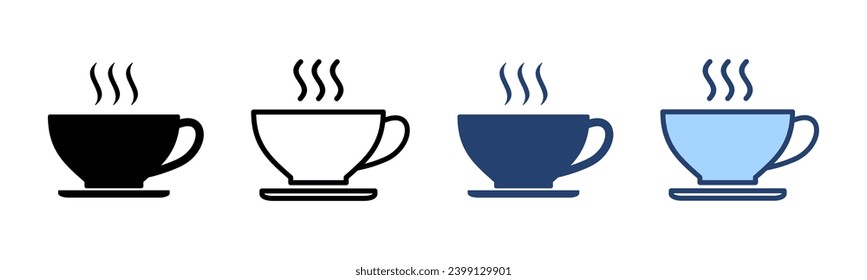 coffee cup icon vector. cup a coffee sign and symbol