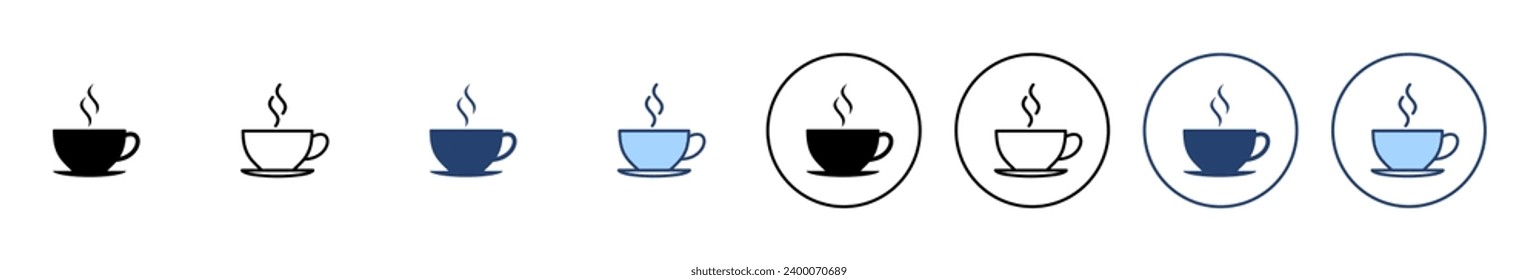 coffee cup icon vector. cup a coffee sign and symbol