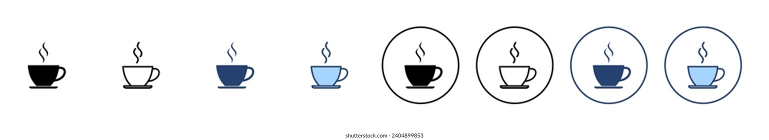 coffee cup icon vector. cup a coffee sign and symbol