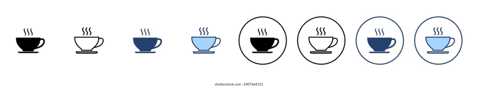 coffee cup icon vector. cup a coffee sign and symbol
