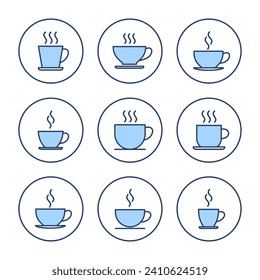 coffee cup icon vector. cup a coffee sign and symbol