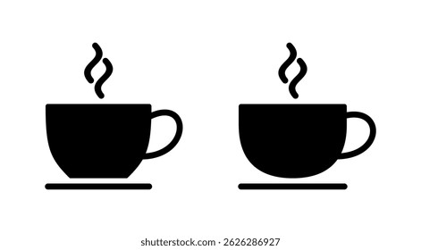 coffee cup icon vector. cup a coffee sign and symbol