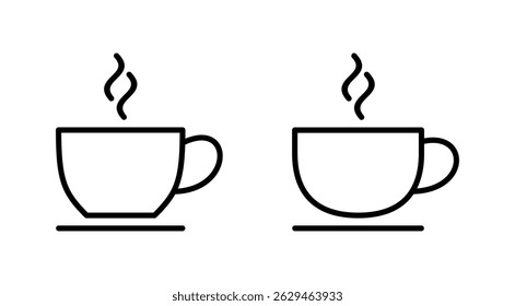 coffee cup icon vector. cup a coffee sign and symbol