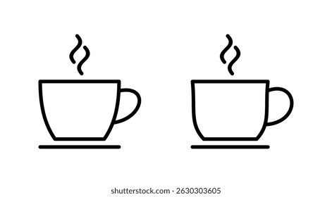coffee cup icon vector. cup a coffee sign and symbol