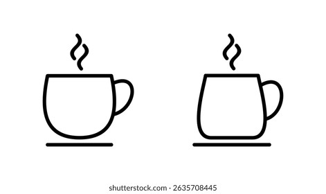 coffee cup icon vector. cup a coffee sign and symbol