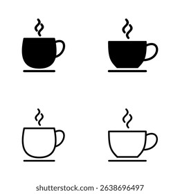 coffee cup icon vector. cup a coffee sign and symbol
