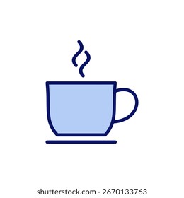 coffee cup icon vector. cup a coffee sign and symbol