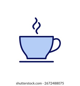 coffee cup icon vector. cup a coffee sign and symbol