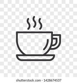 Coffee cup icon vector. Simple coffee cup sign in modern design style for web site and mobile app. EPS10