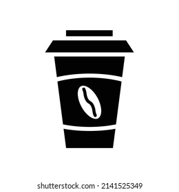 coffee cup icon vector simple