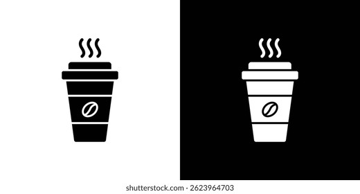 coffee cup icon vector, solid logo illustration, pictogram