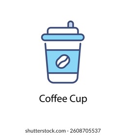 Coffee Cup icon vector stock illustration