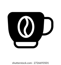 Icono de taza de café Ilustración de diseño de símbolo de Vector