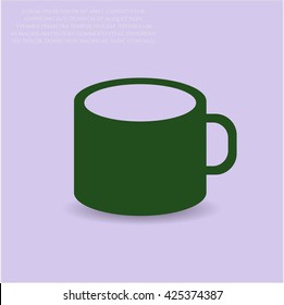 Coffee Cup icon vector symbol flat eps jpg app web concept