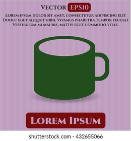 Kaffeetasse Symbol Vektorsymbol flach eps jpg app Web-Konzept