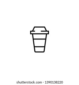 Coffee cup icon vector. Cup of tea icon symbol. Trendy flat design style on white background.