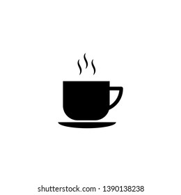 Coffee cup icon vector. Cup of tea icon symbol. Trendy flat design style on white background.