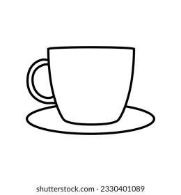 Coffee cup icon vector. Tea cup illustration sign. Mocha symbol. Tea logo. Hot drink mark.