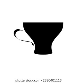 Kaffeetasse Ikone Vektor. Teebecher-Illustrationszeichen. Mocha-Symbol. Tee-Logo. Heißgetränk-Marke.