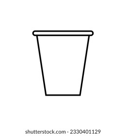 Coffee cup icon vector. Tea cup illustration sign. Mocha symbol. Tea logo. Hot drink mark.