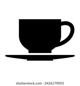 Coffee cup icon vector. Tea cup illustration sign. Mocha symbol or logo.