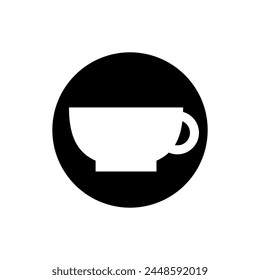 Icono de taza de café Vector. Taza de té ilustración signo. Símbolo moca. Logo del té. Marca de bebida caliente.