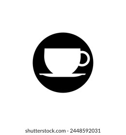 Coffee cup icon vector. Tea cup illustration sign. Mocha symbol. Tea logo. Hot drink mark.