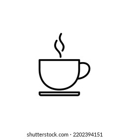 coffee cup icon vector for web and mobile app. cup a coffee sign and symbol