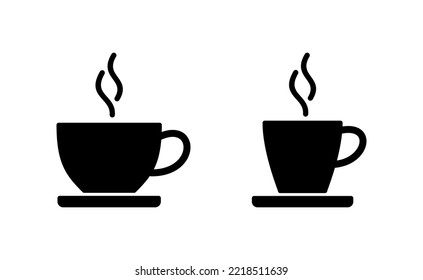 coffee cup icon vector for web and mobile app. cup a coffee sign and symbol